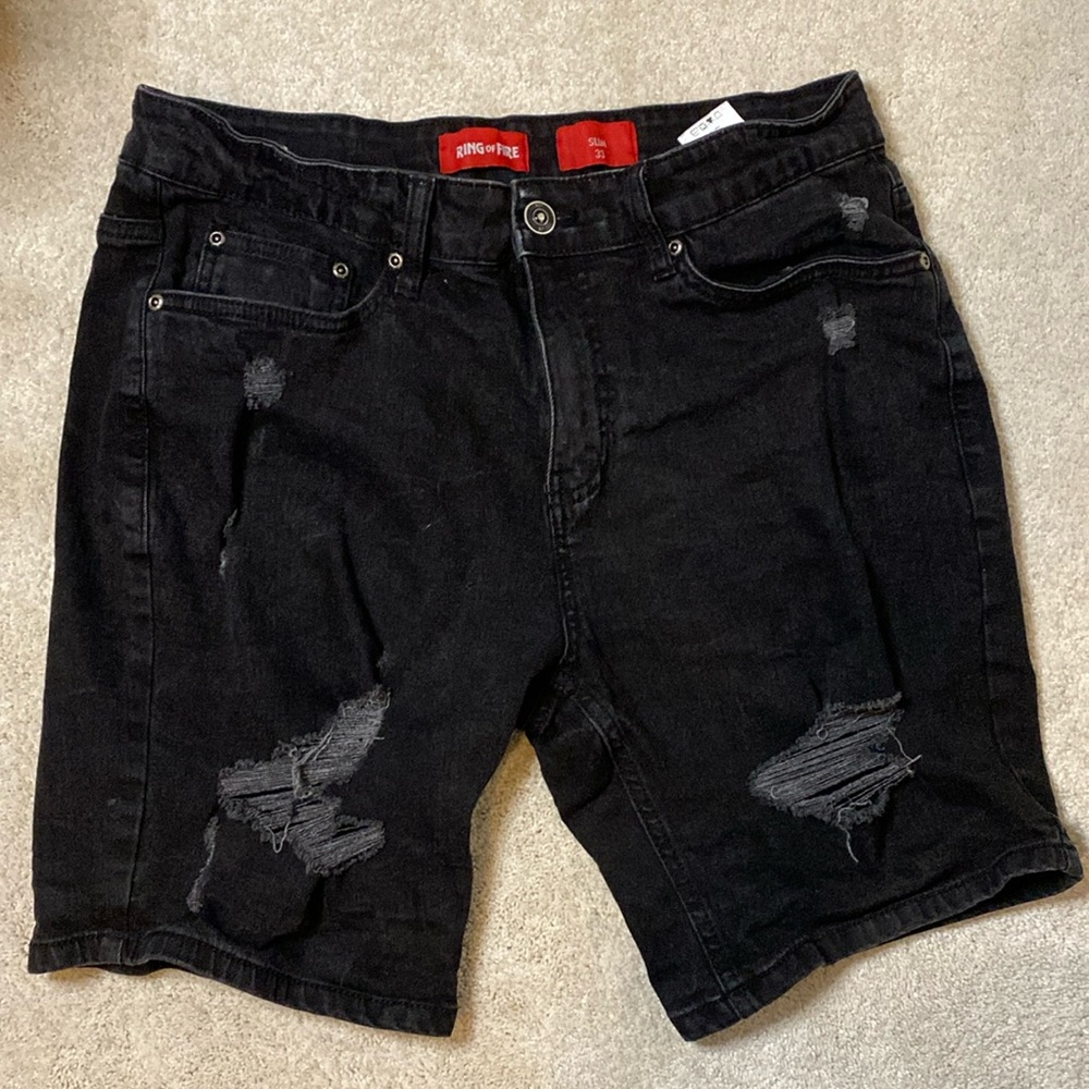 Ring of Fire slim ripped jeans short